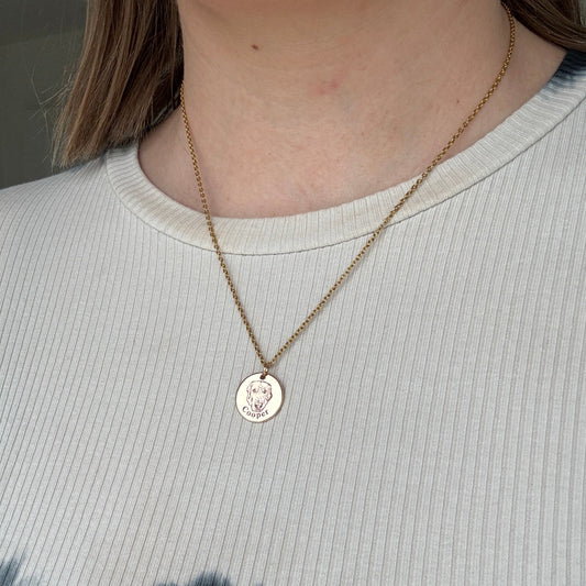 Custom Pet Face Necklace