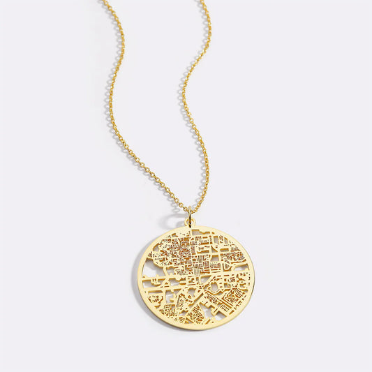 Custom Map Necklace