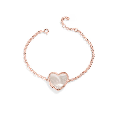 Custom Photo Heart Locket Bracelet