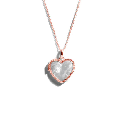 Custom Photo Heart Locket Necklace