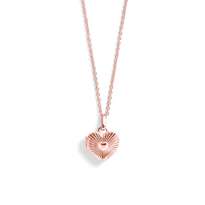 Custom Photo Heart Locket Necklace