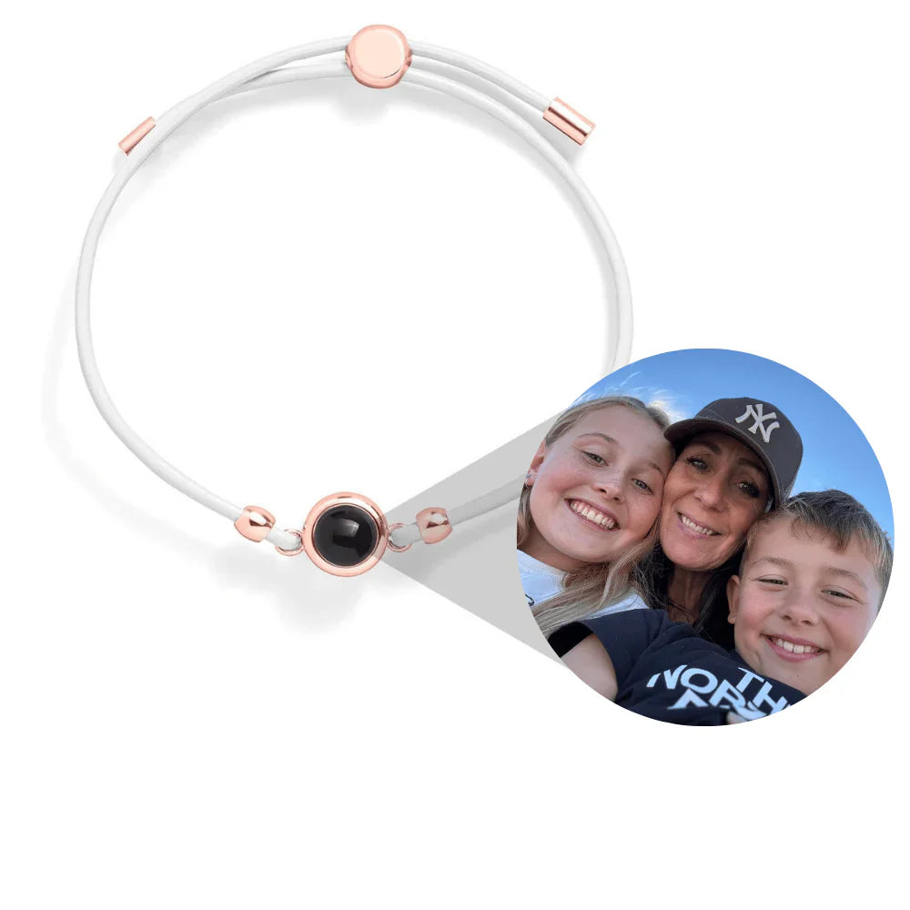 Custom Leather Photo Bracelet