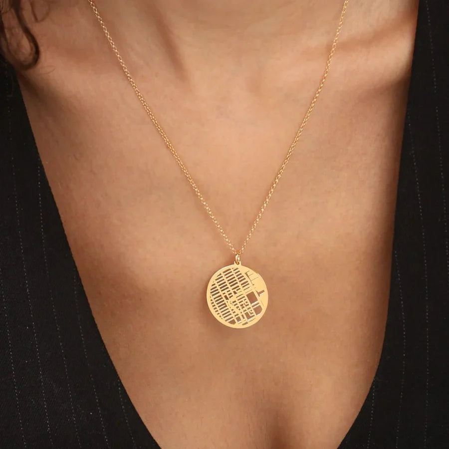 Custom Map Necklace