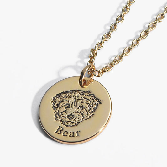 Custom Pet Face Necklace