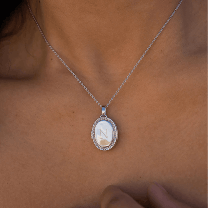 Custom Photo Oval Locket Necklace