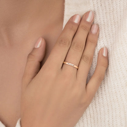 Custom Pet Name Ring