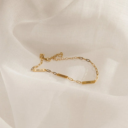 Custom Name Bar Bracelet