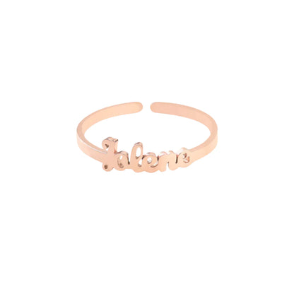 Custom Name Ring