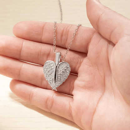 Custom Angel Photo Locket Necklace