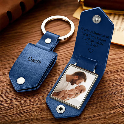 Custom Leather Photo Keychain
