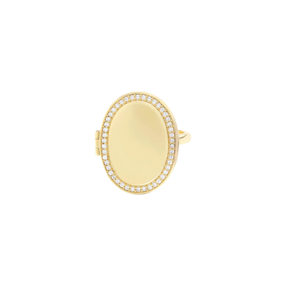 Custom Photo Locket Ring