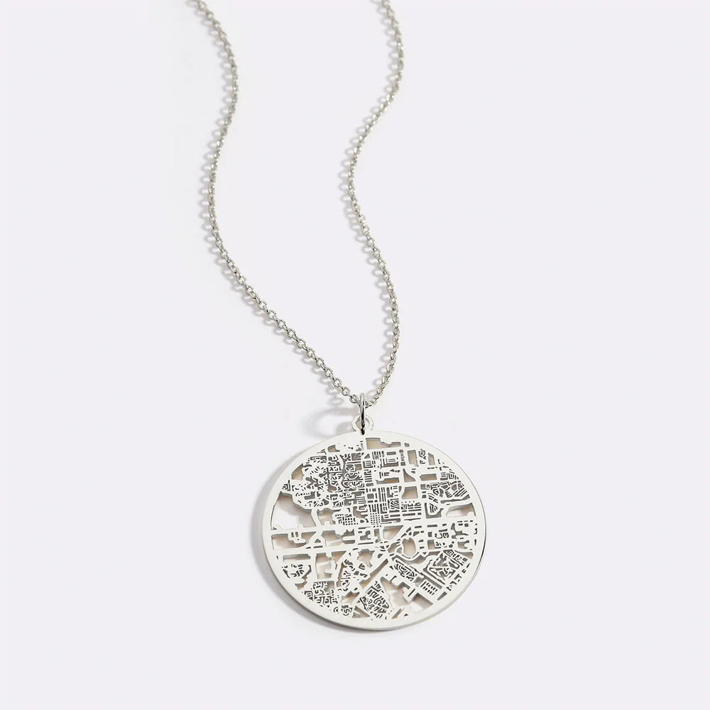Custom Map Necklace